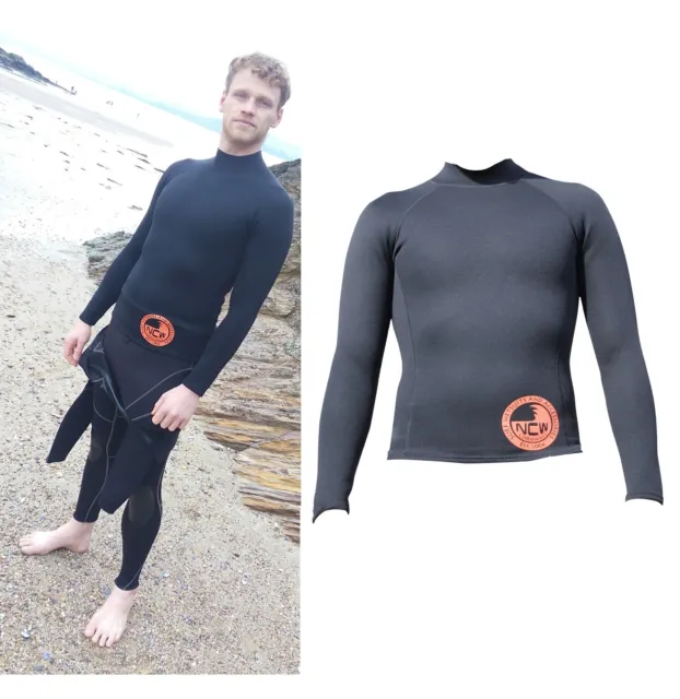 WARM 1.5 mm thermal Neo long sleeve rash vest 4 under wetsuit/alone in warm sea