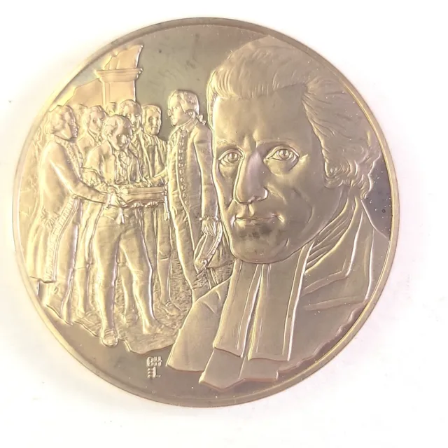 Gersham Mendez Seixas 1745-1818 Bronze The Medalic History Of The Jewish People