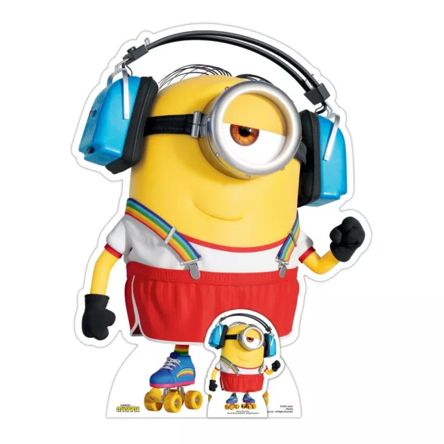 Stuart Skates Cardboard Cutout Official Minions: The Rise of Gru with Free Mini