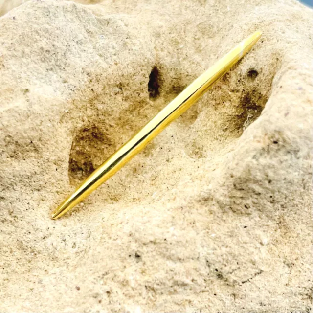 925 Sterling Silver Gold Rhodium Tusk, Spike Tusk Size: 18g to 00g and Customiz