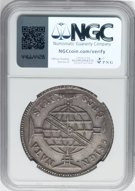 Brazil 1816-B  960 Reis - NGC AU58 - FRESH & BEAUTIFUL CABINET TONING! 2