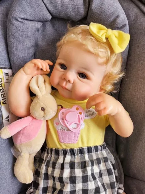 Bambole neonato rinate 19 pollici corpo in tessuto morbido giocattolo bambini regalo di compleanno