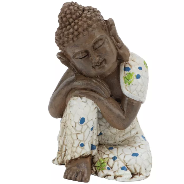 02 015 Zen Statue Relaxing Effect Material Resin Peace Feeling Buddha Decor