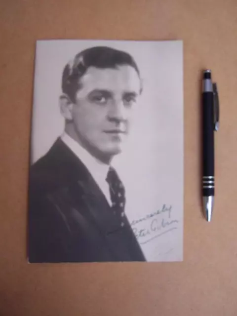 Peter Gibson Singer    Autograph (code No18) please scroll down