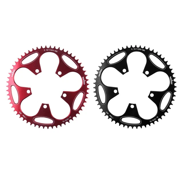 Plateau Vélo Route 110 BCD 4 Boulons – Alu Large/étroit – Compatible Shimano