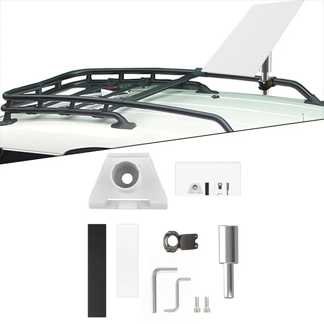 Support De Toit Voiture Mini Avec 3 Ventouses Puissantes - Fixation Sans Perçage Pour Antenne, Caméra Ou GPS - Idéal Pour Toit Vitré, Carrosserie Lisse