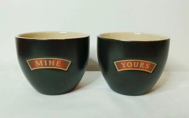 Baileys Irish Cream Yours And Mine Set Of 2 Dessert Cups Latte Mugs Tea Coffee