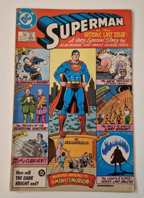 Superman #423 Vol. 1 Dc Comic Book
