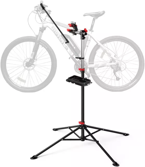 Support De Réparation Vélo Pied D’Atelier Hauteur Réglable Pince Rotative 360° A