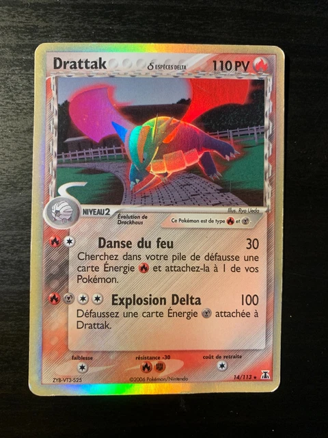 Carte Pokémon :  Drattak 14/113 HOLO Ex Espèces Delta Française