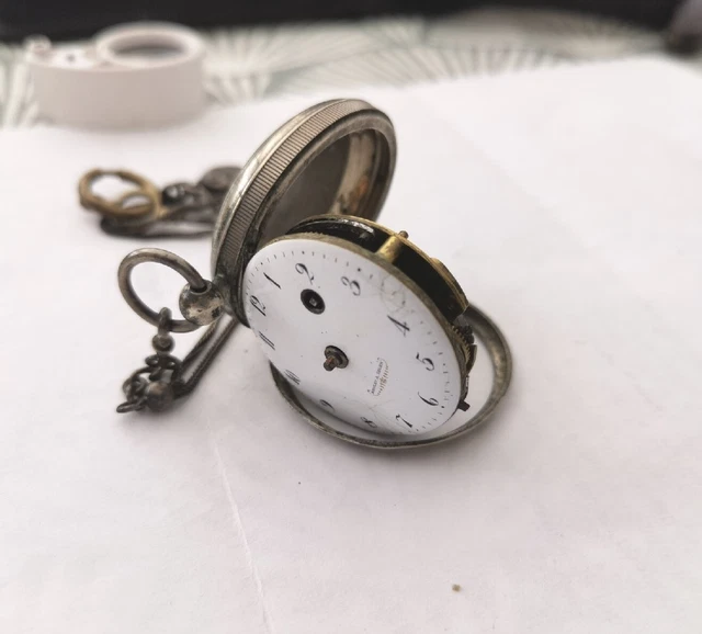 Montre De Gousset à Coq Ancienne - à Réparer Ou Pour Pièces, Bon état Général