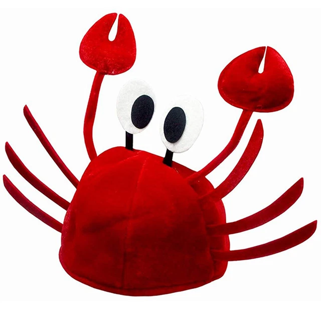 HOT FUNNY CRAB Hat Adjustable Sea Animal Hat Festival Props Halloween