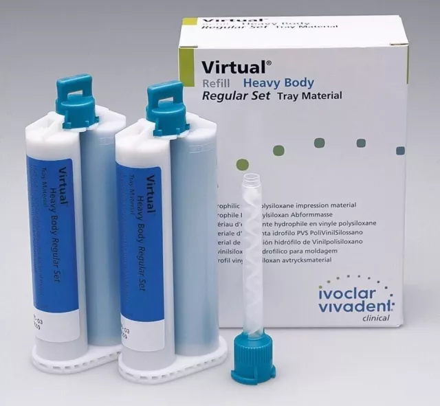 Ivoclar Vivadent Virtual Heavy Body VPS Impression Material 2x50ml Heavy Body