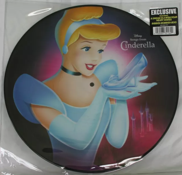 NEW Disney Parks Vinyl Record Collection Songs From CINDERELLA (PICTURE DISC)