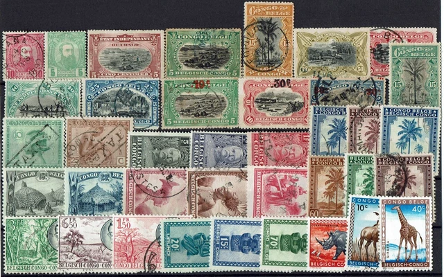 Briefmarken Lot Belgische Kolonien Belgisch Kongo