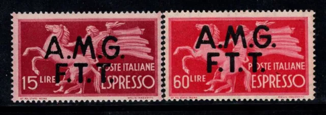 Trieste A 1947-48 Sass. 1, 4 Nuovo * 100% Espressi Serie Democratica