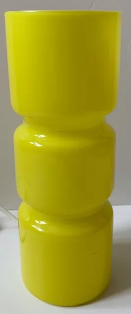 Habitat Fitz Table Lamp Yellow Vintage Retro Cased Glass Desk Modern Light