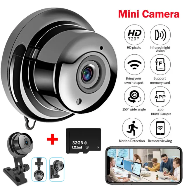 Mini Camara Oculta Espia De Seguridad WiFi 1080P Con Audio y Video Para  Casa Car