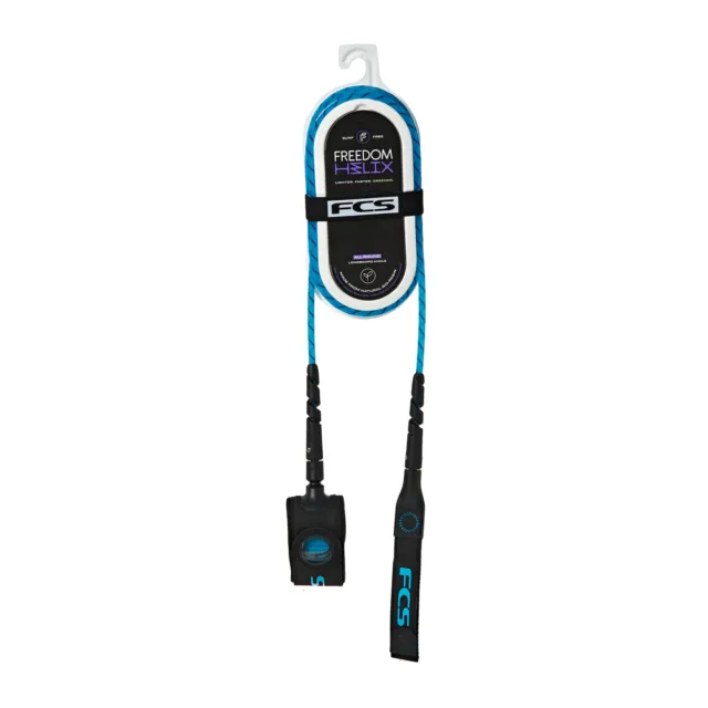 FCS Freedom Helix All Around Leash Blue-Black 7ft0in