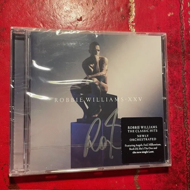 Robbie Williams CD Album (2023) XXV 25 (Autographed Hand Signed) ANGELS FEEL