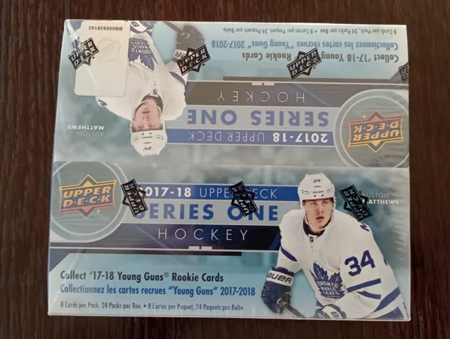 2017-18 Upper Deck Series 1 hockey cards Sealed Retail Box 24 Packs 6 YOUNG GUNS