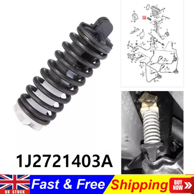 Vw clutch pedal return spring deals