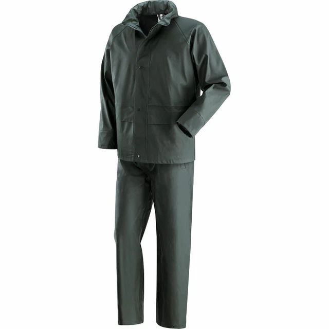 Completo Impermeabile Tuta da Lavoro Giacca Pantalone Uomo Pioggia Anti Pioggia 4