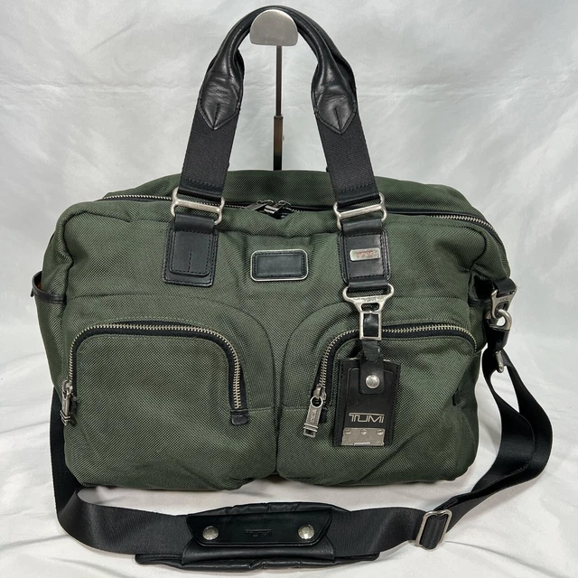 TUMI  22340SPH ALPHA BRAVO   Briefcase  business bag Green men