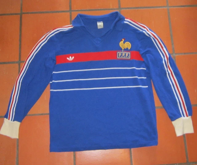 Maillot Equipe de FRANCE EURO 2004 ADIDAS shirt ZIDANE vintage maglia trikot M