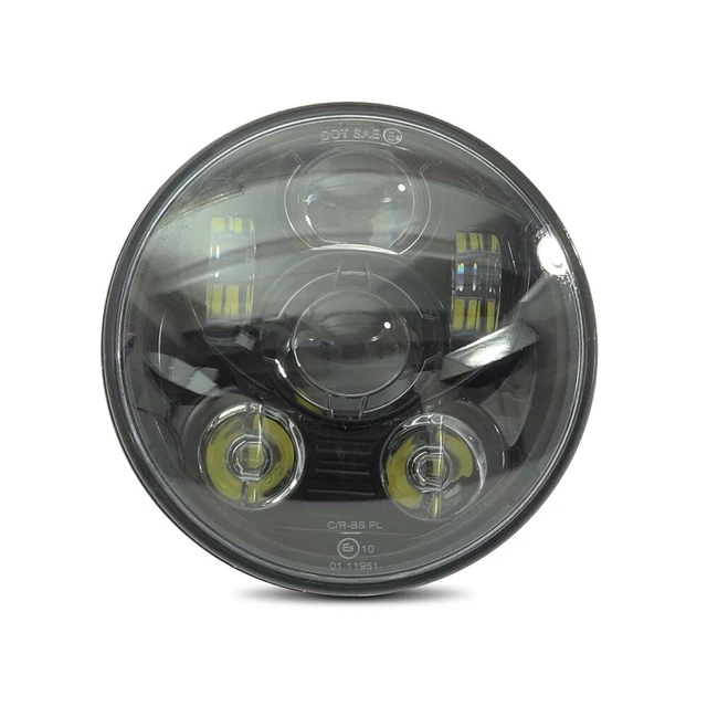 Phare LED 7 Pouces Pour Honda Shadow ACE 1100/750 - 6000K - Noir - Kit Complet