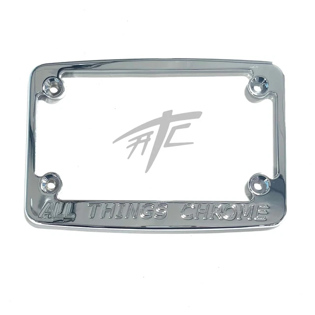 Zx-14 Chrome All Things Chrome License Plate Frame 06-11 Kawasaki Ninja Zx-14