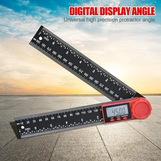 Inclinometro Digitale LCD – Goniometro Magnetico Con Livella, Portatile 5.1 Pollici