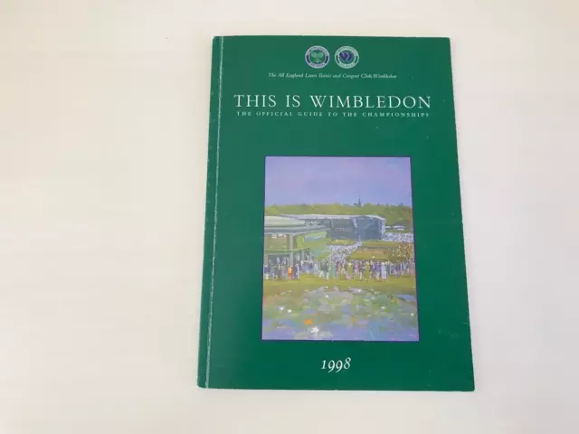 1998 This Is Wimbledon Offiziell Führung Zum Championships Extrem Selten