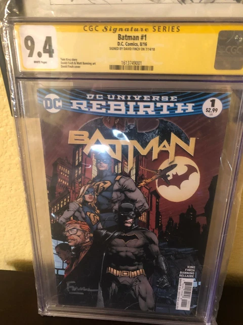 Batman #1 CGC 9.4 SS --SIGNED BY DAVID FINCH-- TOM KING BATMAN WEDDING CATWOMAN