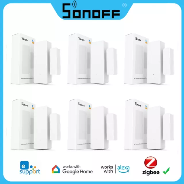 1-5 Stück Sonoff DW2-RF Wireless Tür/Fenster Sensor Alarmsensor Smart Home