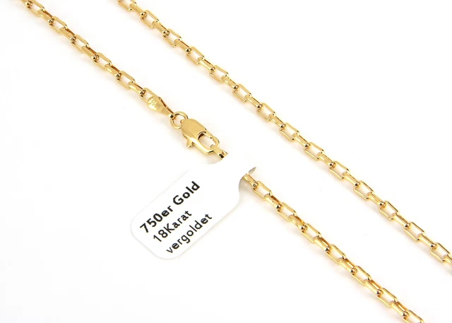 Collier Tressé 3mm Plaqué Or 18 Carats DJADEE - Unisexe, Acier Chirurgical, Fabriqué En Allemagne