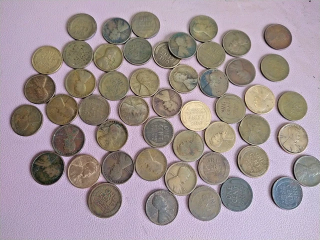 1917 D Lincoln Wheat Cent / Penny     Roll of 50  Coins Lot 50-500