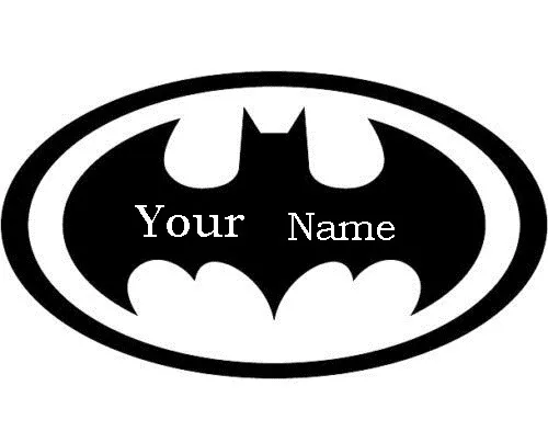 Wall Stickers Batman logo baby name Removable Vinyl Decal Kids Art Mural Decor