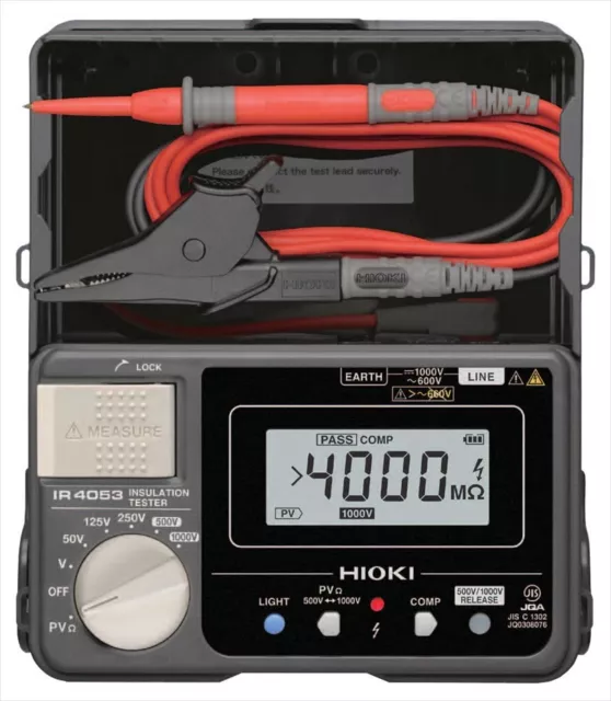 Isolamento Resistenza Tester per Fotovoltaico System IR4053-10 HIOKI Japan Nuovo