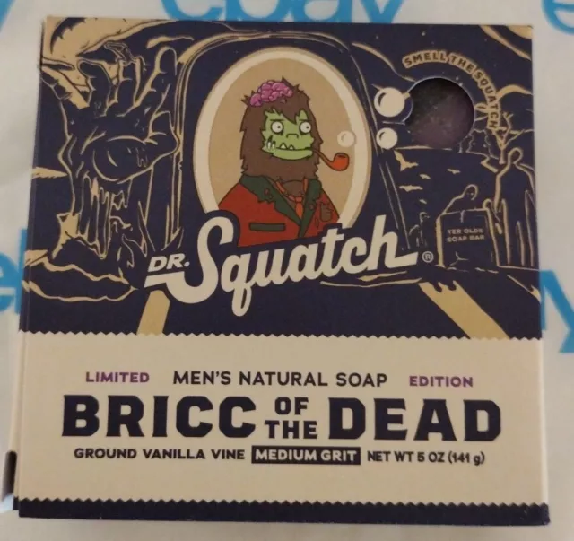 Dr. Squatch Men's Natural Soap Limited Edition Ground Vanilla Vine MGrit 5Oz New