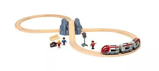 BRIO Railway Starter Set Pack A 33773 Wooden Railway Set for Toddlers