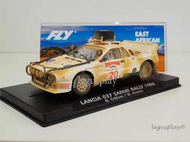 Slot Car Scalextric Fly A2030 Lancia 037 Sucio Safary Rally 1986 Criticos/Kravos