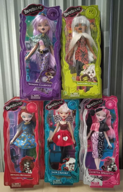 BRATZ BRATZILLAZ 5X Basic-Core Dolls set Sashabella Yasmina