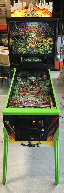 Attack from Mars Pinball Machine By Bally 1995 Free Shipping LEDS Original
