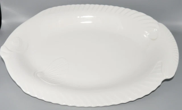 Plato de comedor Seltmann Weiden Bavaria Petri cura pescado plato ovalado 37 cm de largo