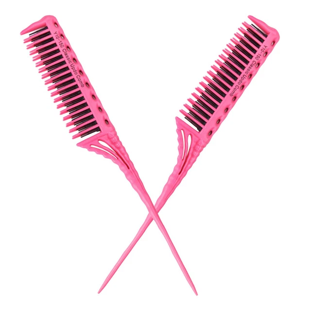 2 PIEZAS peine de peluquería de salón peine estático peine de corte de pelo