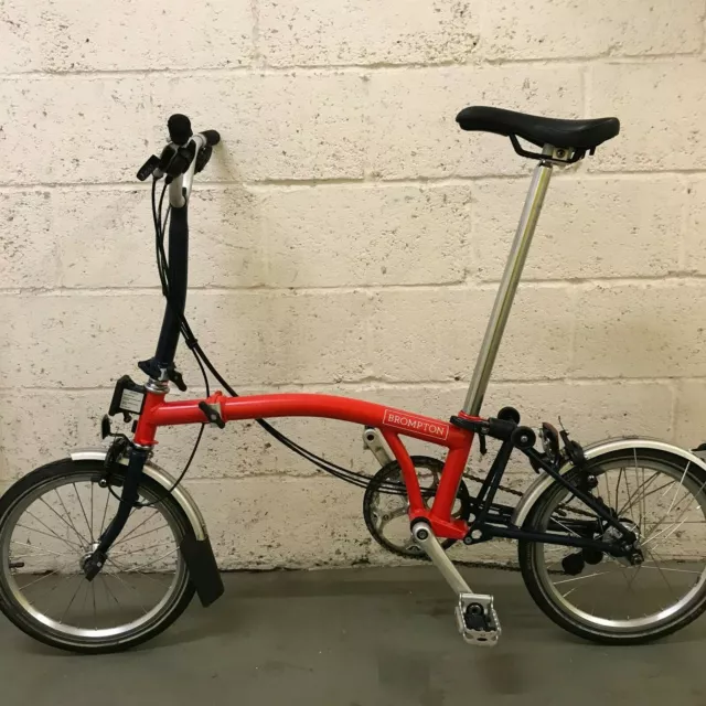KING FRANK BROMPTONS Brompton M6L House Red with Tempest Blue Global Ship 1 195.00 PicClick UK