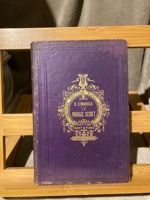 Cimarosa Le Mariage secret partition chant piano de poche éd. Leduc Coll. Bijou