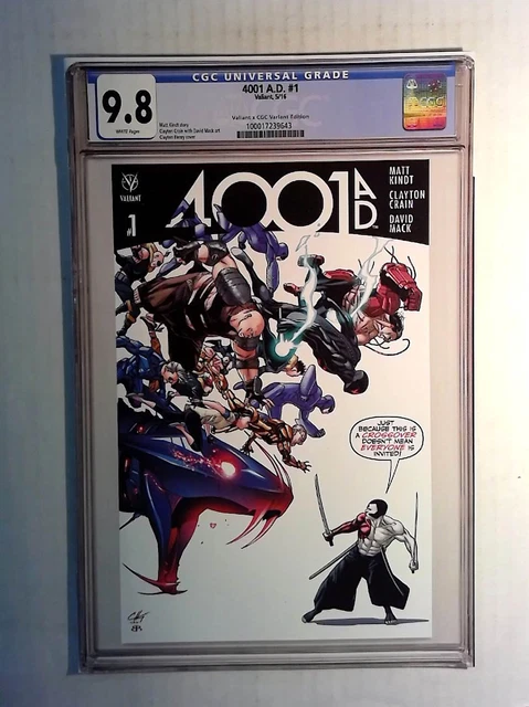 4001 A.D. #1 d Valiant Comics (2016) NM Replica Cover 1st Print Comic Book