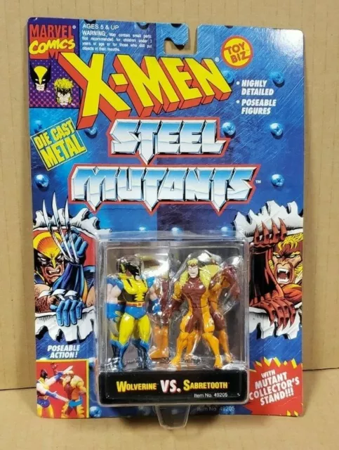 X-Men Steel Mutants: Wolverine Vs. Sabretooth Die Cast Metal (Unopened) Toy Biz